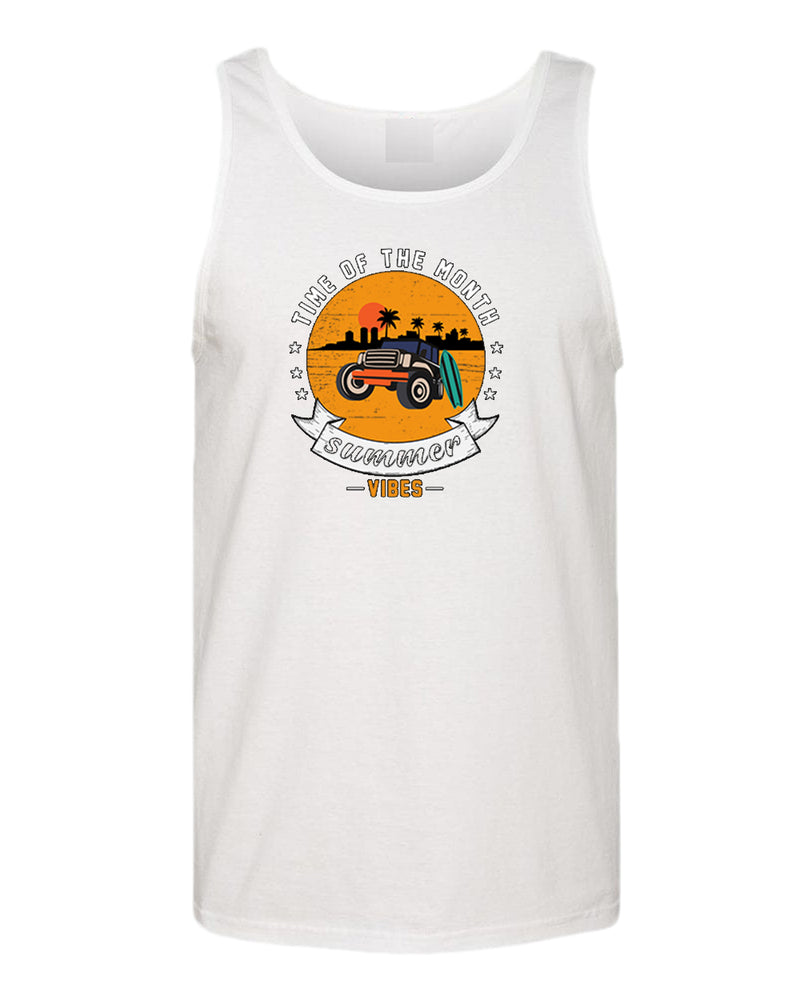Time of the month, summer vibes tank top, summer tank top, beach party tank top - Fivestartees