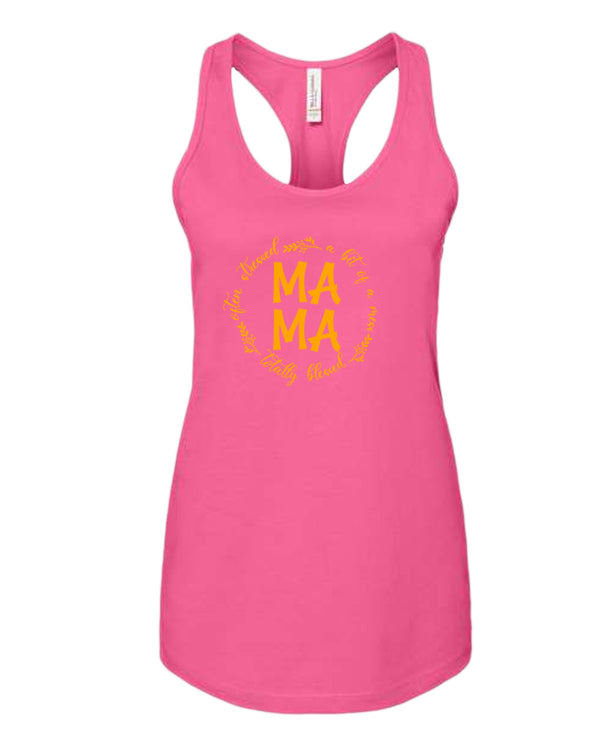 Totally blessed, often stressed, a bit of mess mama tank top - Fivestartees