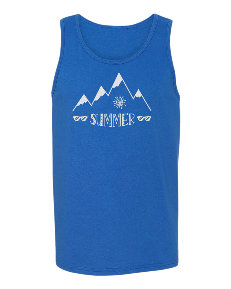 Summer, sun and sunglasses tank top, summer tank top, beach party tank top - Fivestartees