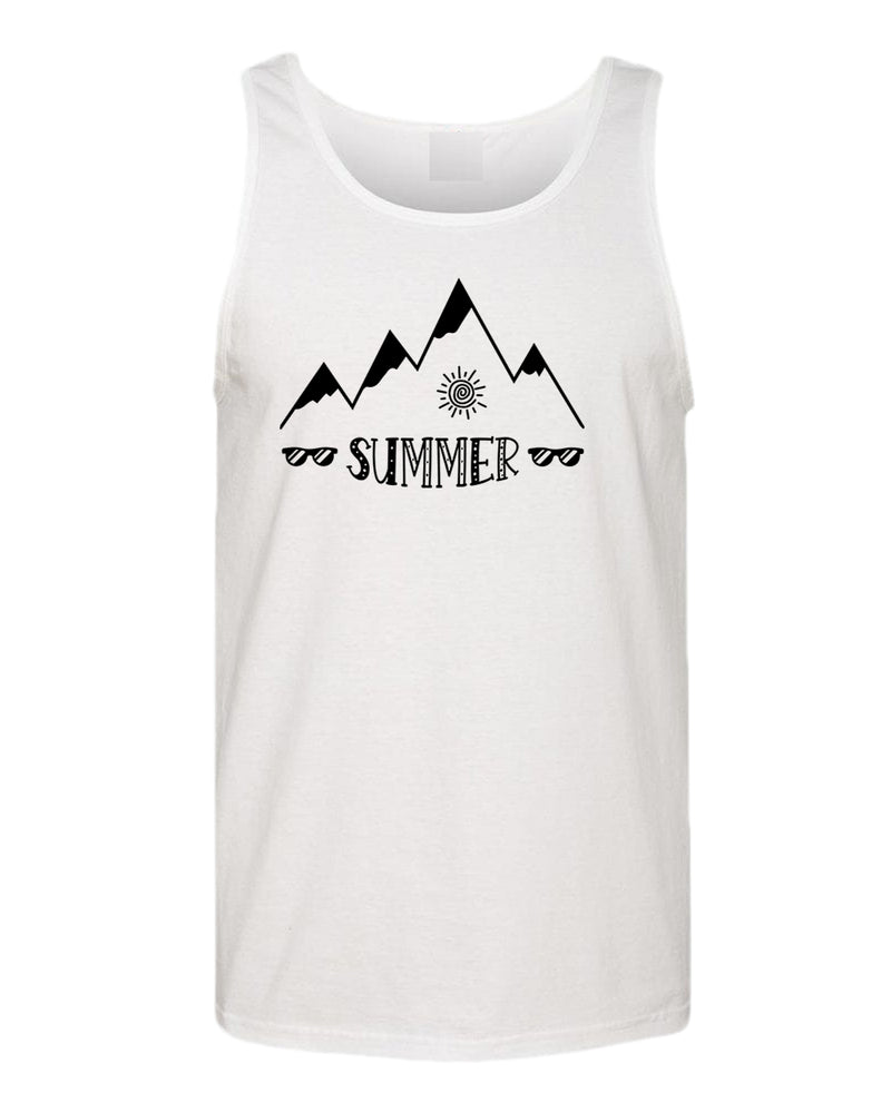 Summer, sun and sunglasses tank top, summer tank top, beach party tank top - Fivestartees