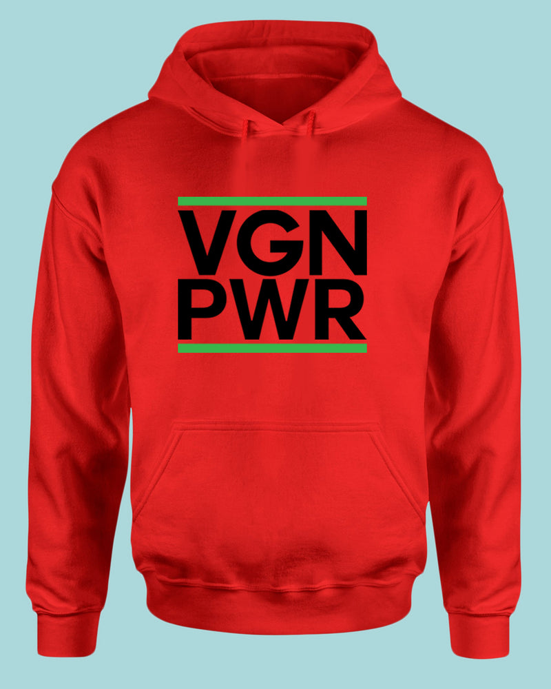 Vegan Power Hoodie, Vegetarian Hoodie - Fivestartees