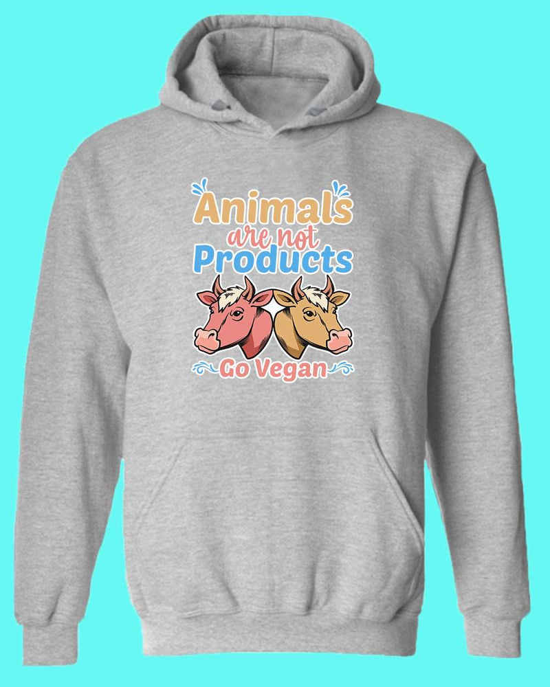 Animal are not Products Go Vegan Hoodie, Vegan Hoodie - Fivestartees