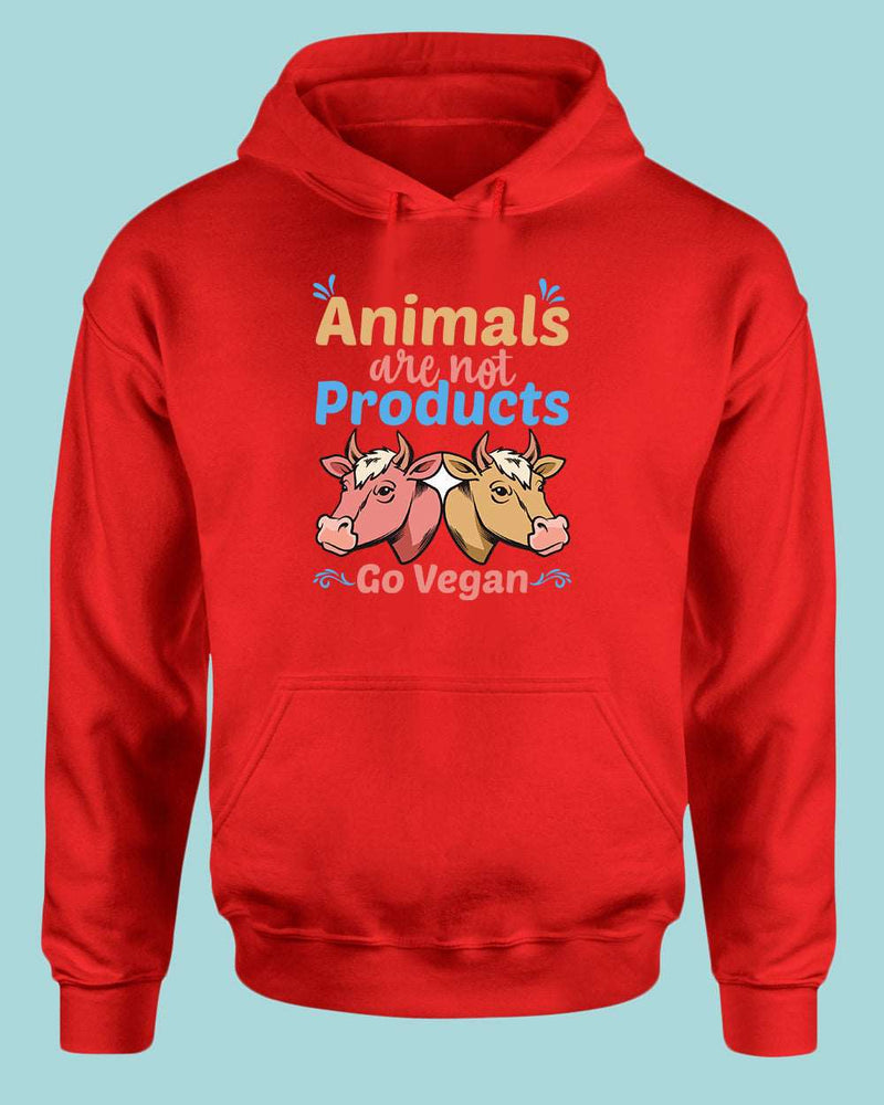 Animal are not Products Go Vegan Hoodie, Vegan Hoodie - Fivestartees