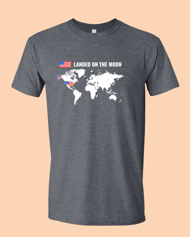 Landed on the Moon T-shirt USA T-shirt - Fivestartees