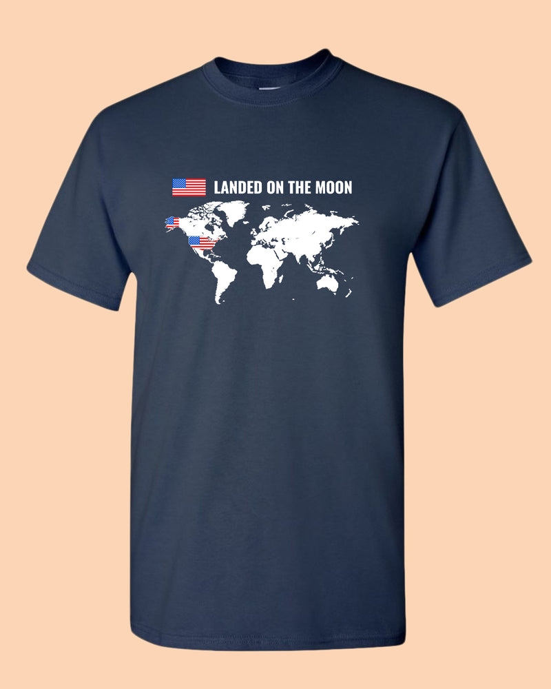 Landed on the Moon T-shirt USA T-shirt - Fivestartees