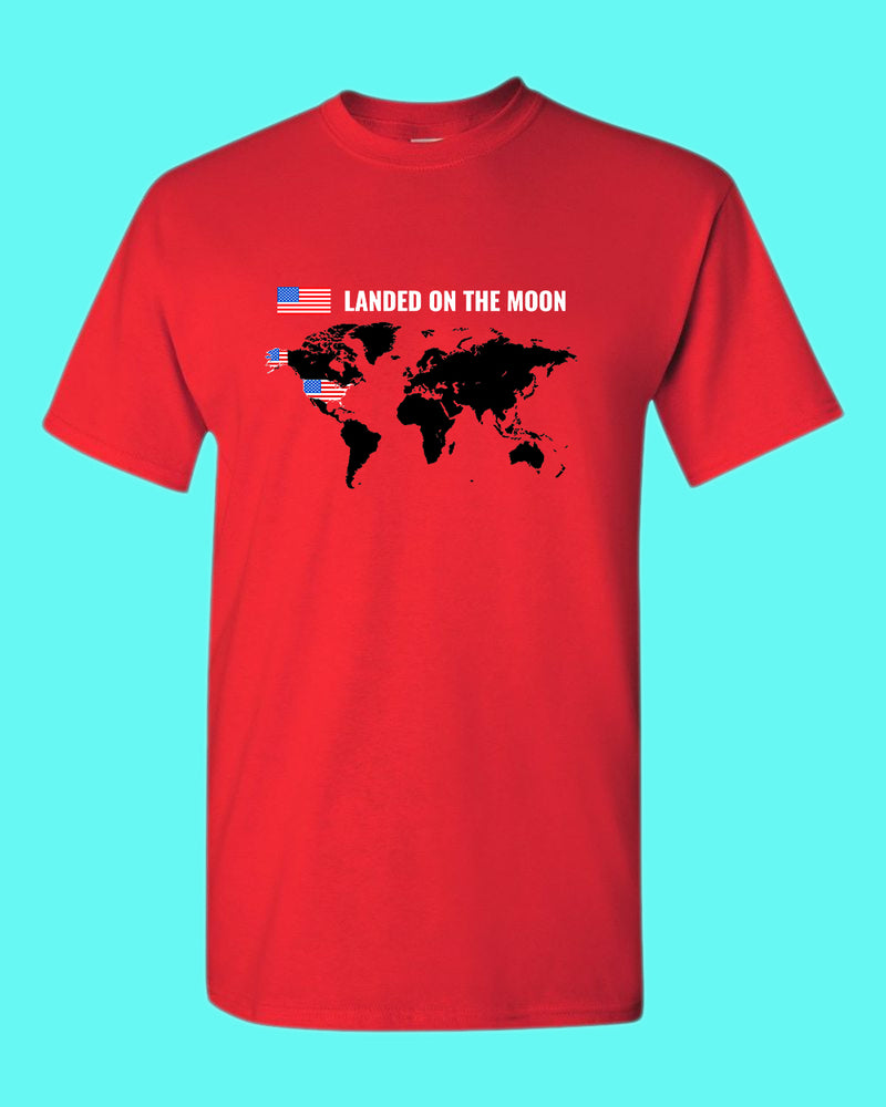 Landed on the Moon T-shirt USA T-shirt - Fivestartees