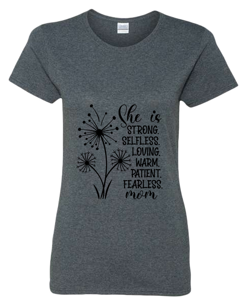 She is strong, selfless, loving mom t-shirt - Fivestartees