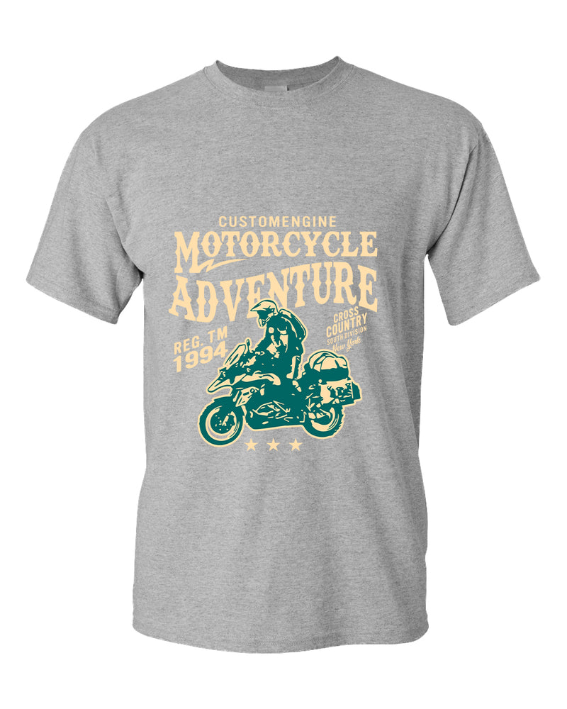 Motorcycle adventure cross country t-shirt - Fivestartees