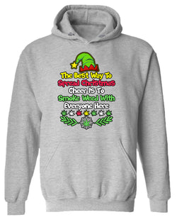 The best way to spread christmas cheer is to smoke hoodie - Fivestartees