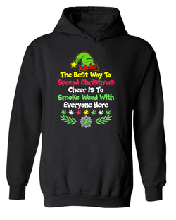 The best way to spread christmas cheer is to smoke hoodie - Fivestartees