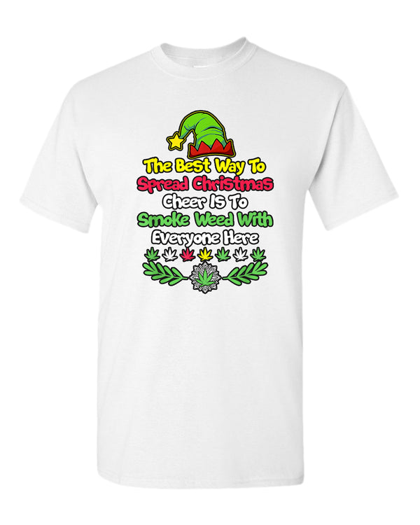 The best way to spread christmas cheer is to smoke t-shirt - Fivestartees