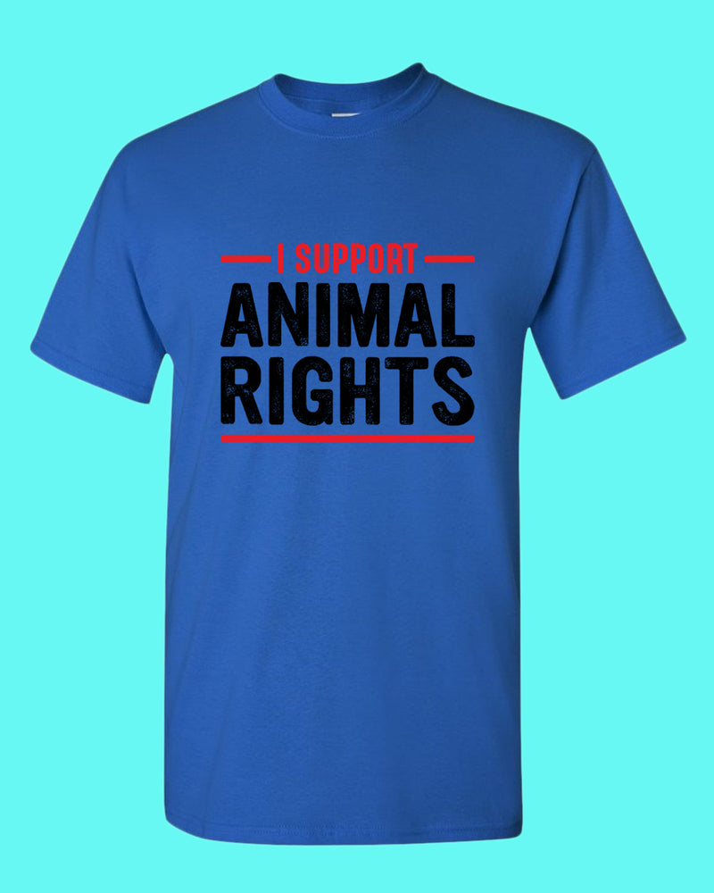 I support Animal Rights Shirt, vegetarian t-shirt - Fivestartees