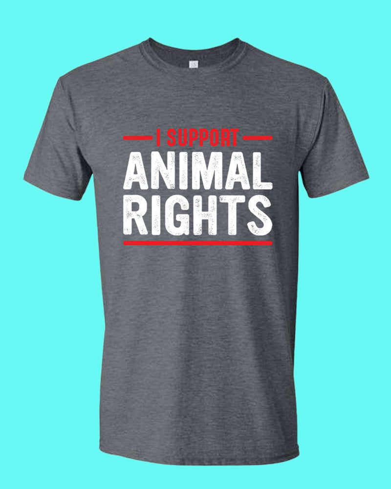 I support Animal Rights Shirt, vegetarian t-shirt - Fivestartees