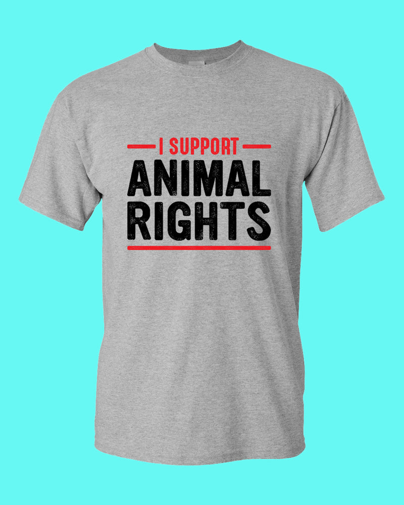 I support Animal Rights Shirt, vegetarian t-shirt - Fivestartees