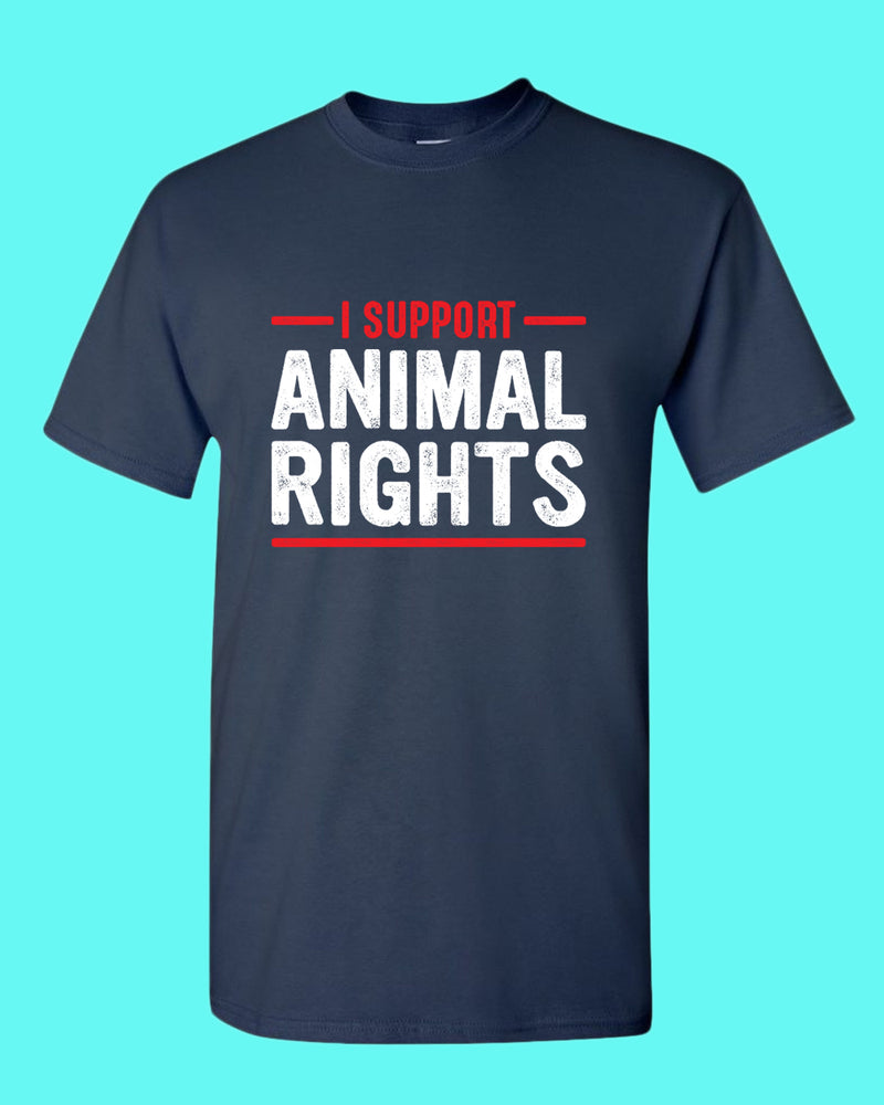 I support Animal Rights Shirt, vegetarian t-shirt - Fivestartees