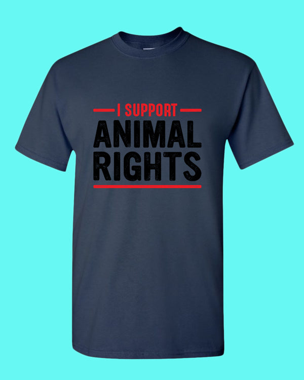 I support Animal Rights Shirt, vegetarian t-shirt - Fivestartees