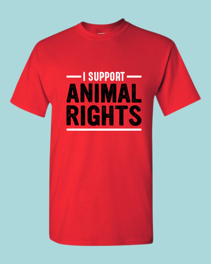 I support Animal Rights Shirt, vegetarian t-shirt - Fivestartees