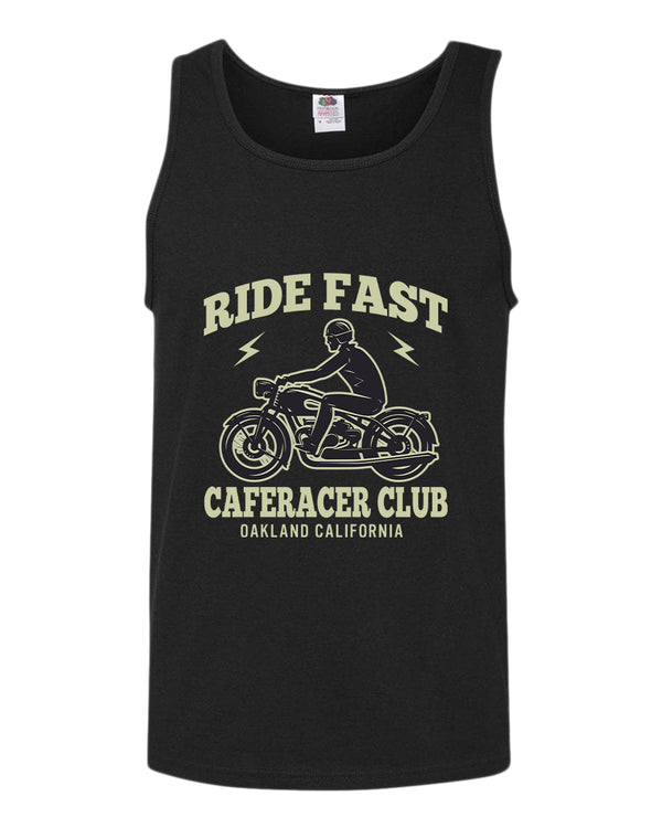Caferacer club ride fast motorcycle california tank top - Fivestartees