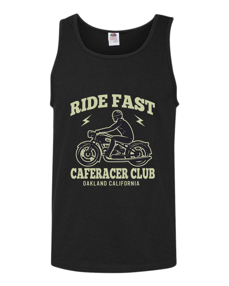 Caferacer club ride fast motorcycle california tank top - Fivestartees