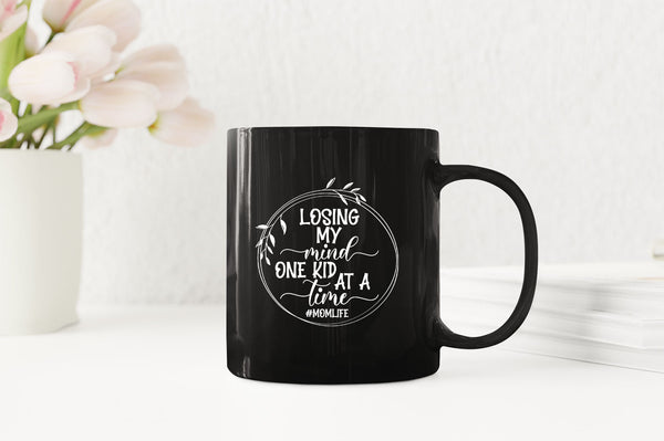 Losing my mind, one kid at a time t-shirt, momlife Coffee Mugs - Fivestartees