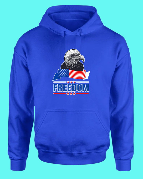 Freedom hoodie with Eagle - Fivestartees