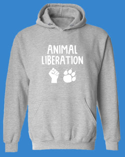 Animal Liberation Hoodie, Vegan Hoodie - Fivestartees