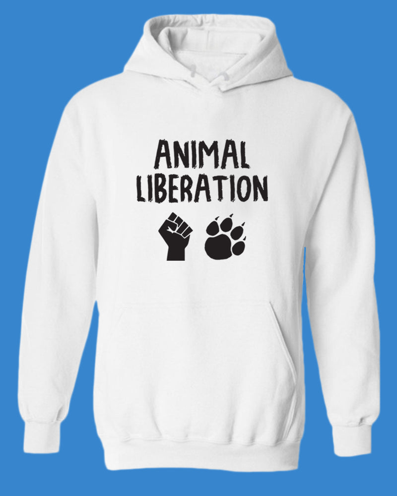 Animal Liberation Hoodie, Vegan Hoodie - Fivestartees