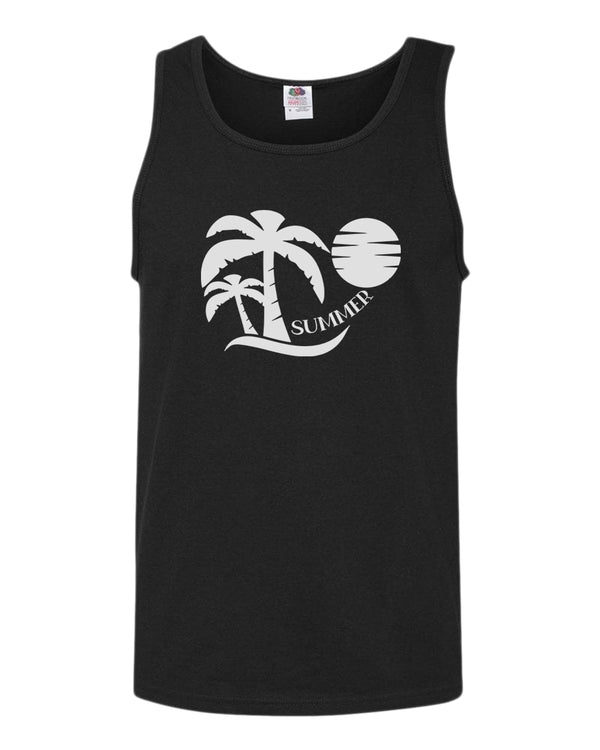 Sun set palm tree summer tank top, beach party tank top - Fivestartees
