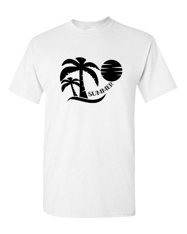 Sun set palm tree summer t-shirt, beach party t-shirt - Fivestartees