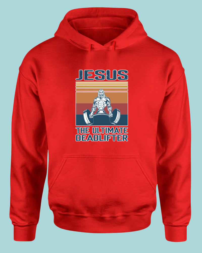 Jesus The Ultimate Deadlifter Hoodie, Religious Hoodie - Fivestartees