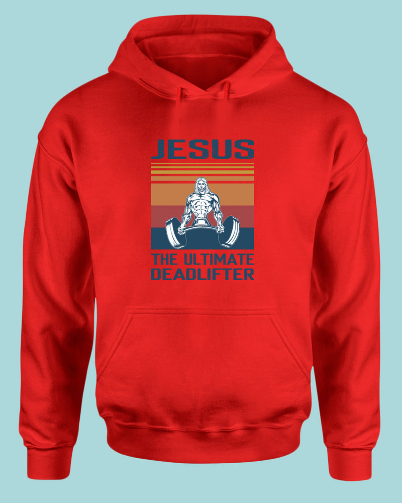 Jesus The Ultimate Deadlifter Hoodie, Religious Hoodie - Fivestartees