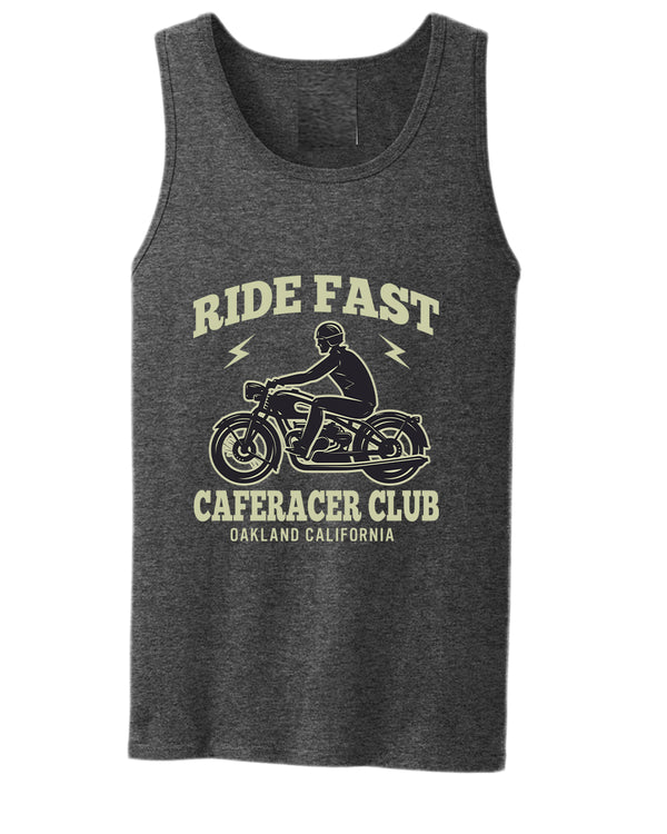 Caferacer club ride fast motorcycle california tank top - Fivestartees