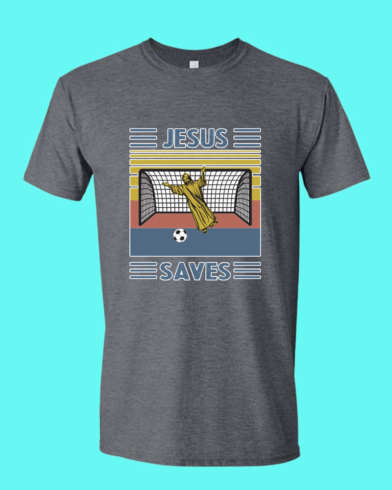 Jesus Saves T-shirt Jesus Goalee T-shirt - Fivestartees