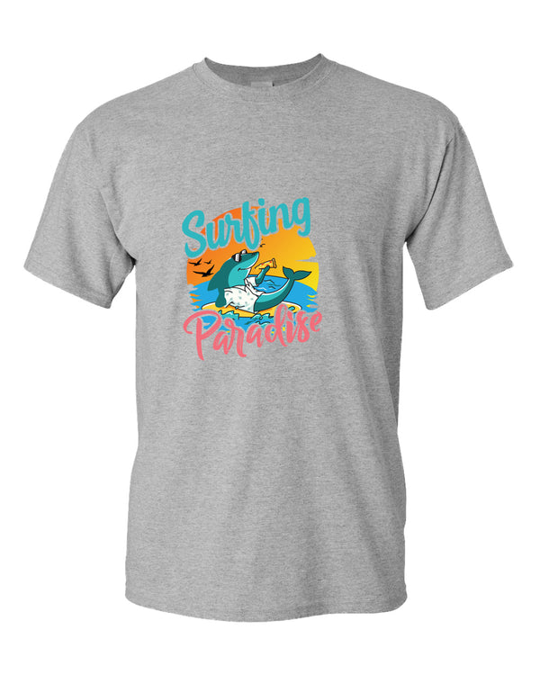 Surfing paradise beach t-shirt, summer t-shirt, beach party t-shirt - Fivestartees