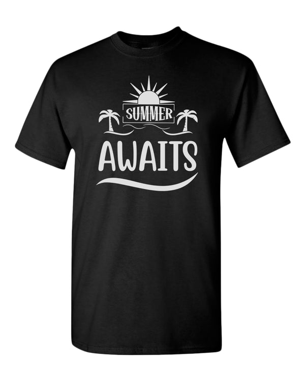 Summer awaits t-shirt, summer t-shirt, beach party t-shirt - Fivestartees