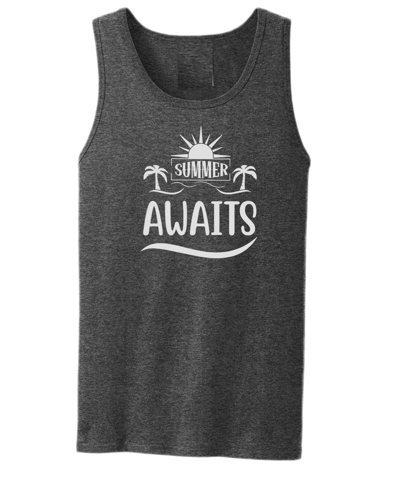 Summer awaits tank top, summer tank top, beach party tank top - Fivestartees