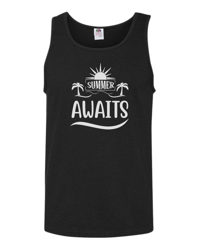 Summer awaits tank top, summer tank top, beach party tank top - Fivestartees