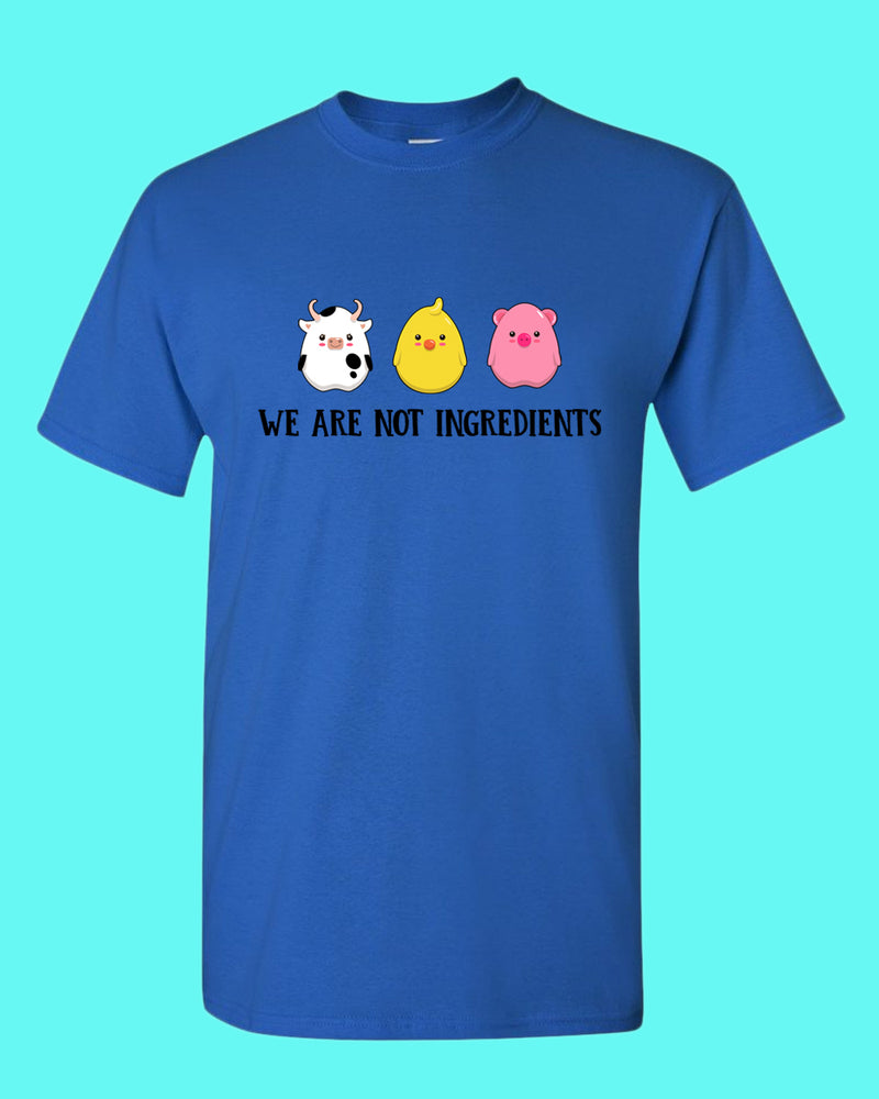 We are not ingredients t-shirt, vegetarian t-shirt - Fivestartees