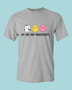 We are not ingredients t-shirt, vegetarian t-shirt - Fivestartees