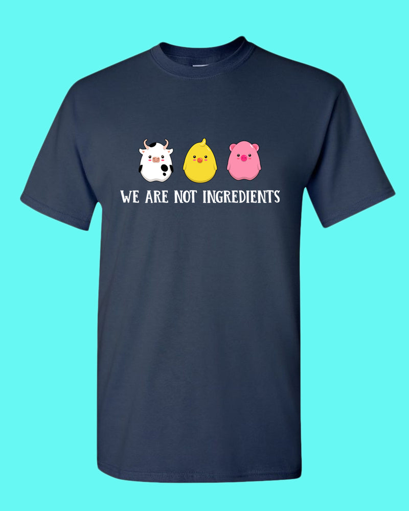 We are not ingredients t-shirt, vegetarian t-shirt - Fivestartees