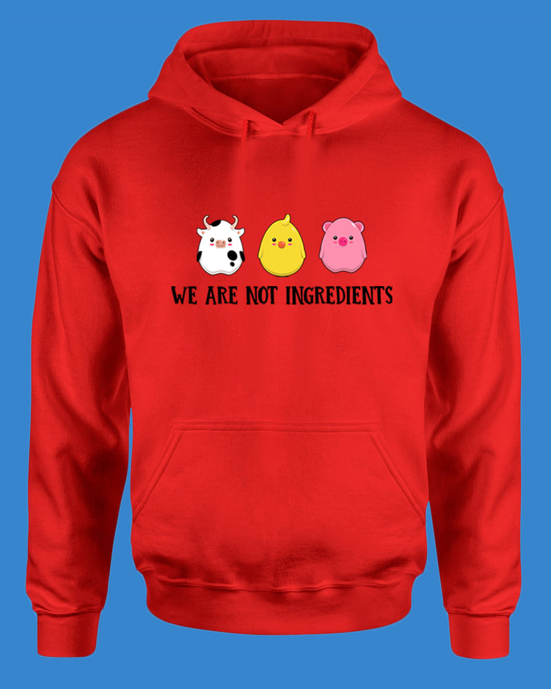 We are not ingredients Hoodie, vegetarian Hoodie - Fivestartees
