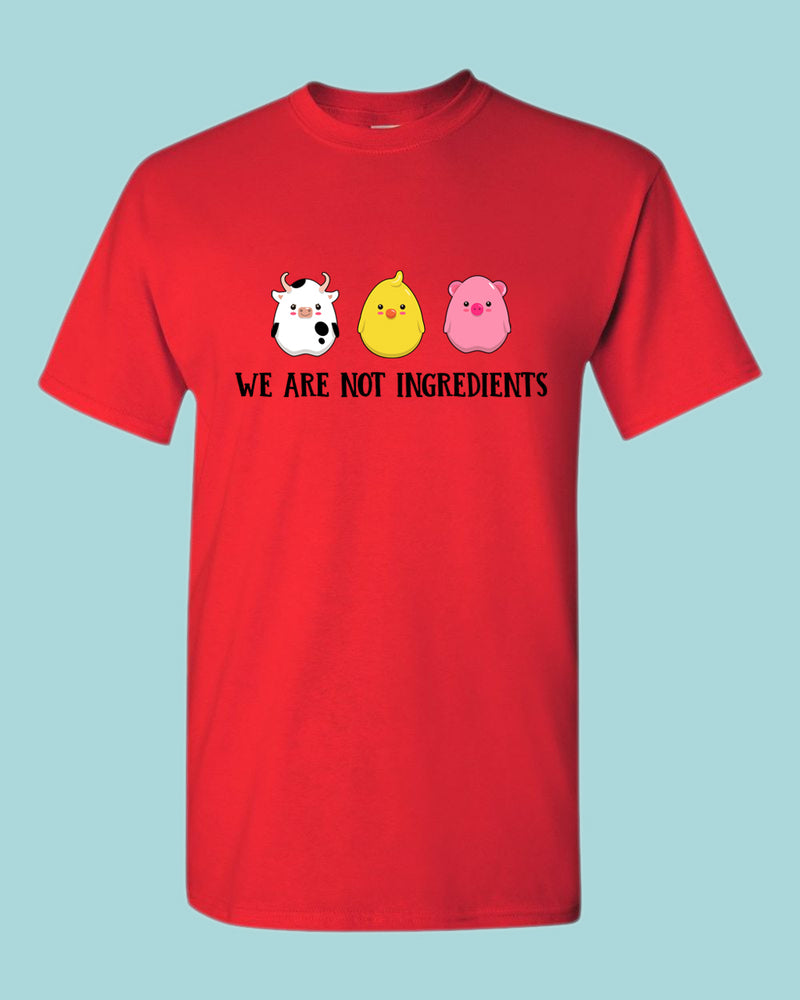 We are not ingredients t-shirt, vegetarian t-shirt - Fivestartees