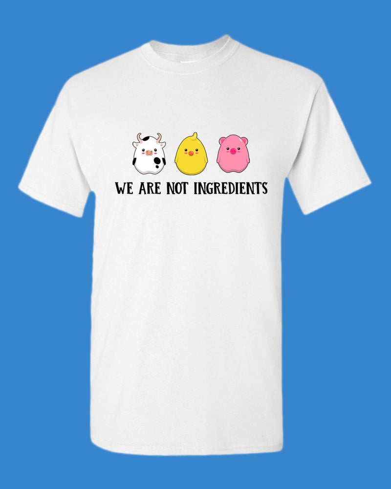 We are not ingredients t-shirt, vegetarian t-shirt - Fivestartees