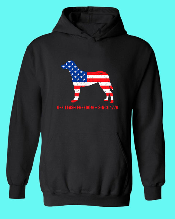 Off Leash freedom since 1776 hoodie - Fivestartees