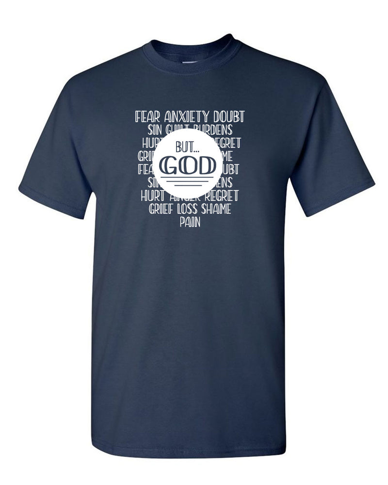 Fear Anxiety, Doubt Sin But God T-shirt, Religious T-shirt - Fivestartees