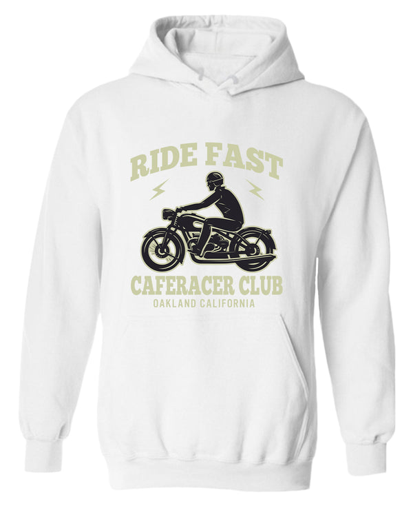 Caferacer club ride fast motorcycle california hoodie - Fivestartees