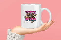 Wife Mom Boss Coffee Mug - Fivestartees