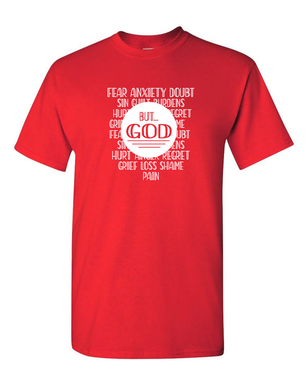 Fear Anxiety, Doubt Sin But God T-shirt, Religious T-shirt - Fivestartees