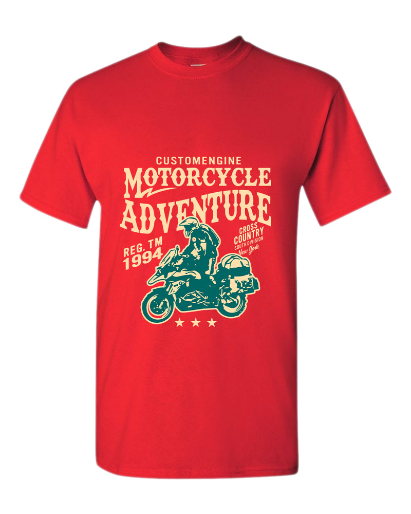 Motorcycle adventure cross country t-shirt - Fivestartees