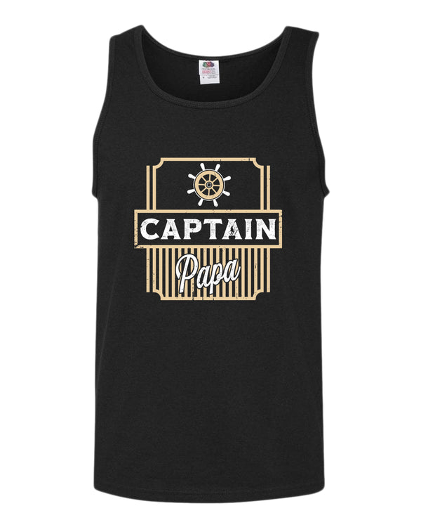 Captain papa tank top, motivational tank top, inspirational tank tops, casual tank tops - Fivestartees